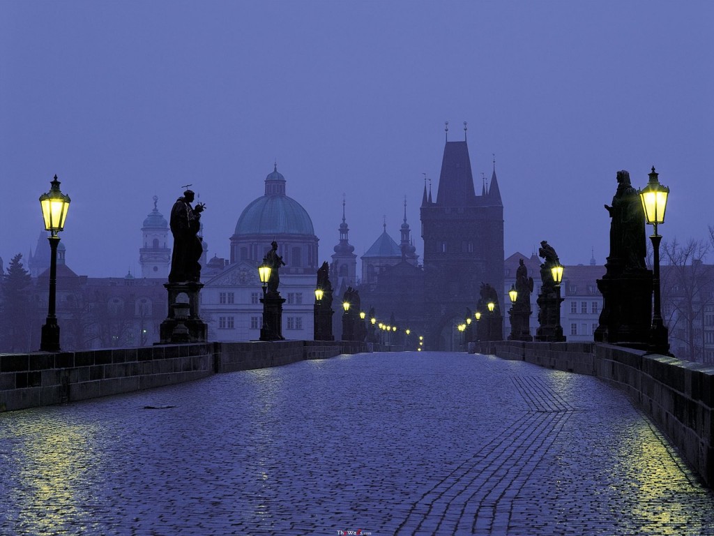 Charles Bridge, Prague, at dusk